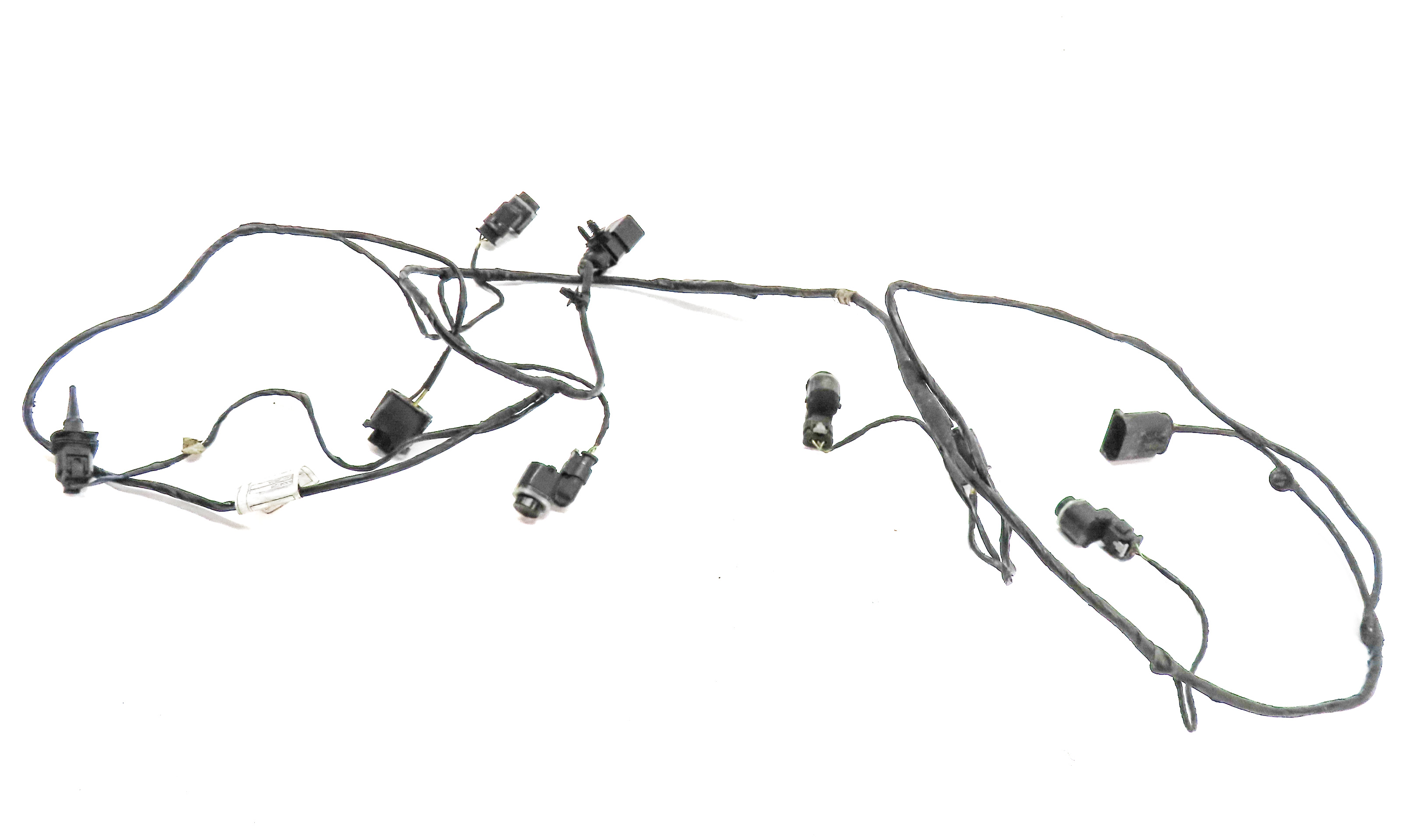 14 BMW X3 (F25) FRONT PARK ASSIST PDC DISTANCE CONTROL WIRE SENSOR SET/4 (Grey) — exact item pictured